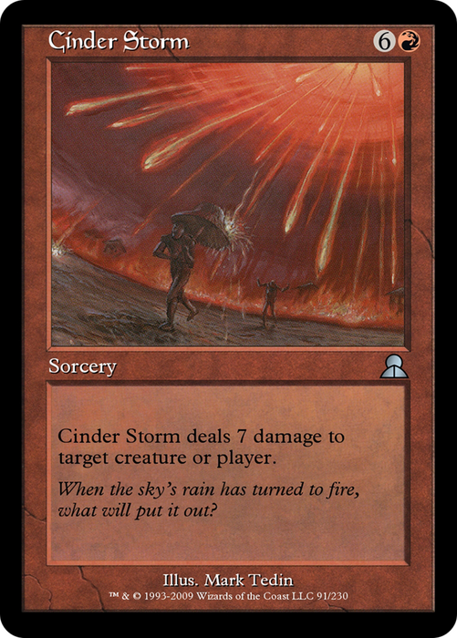 Cinder Storm (ME3-091) - uncommon - Foil