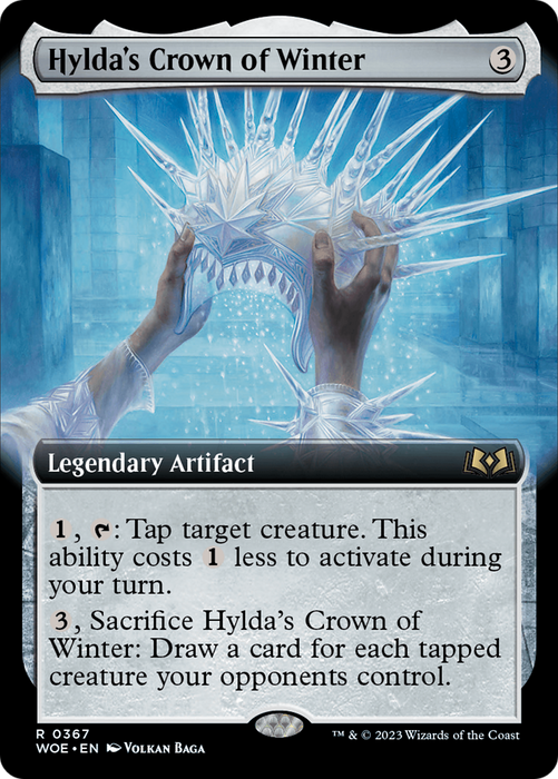 Hylda's Crown of Winter (WOE-367) - rare: (Extended Art) - Foil