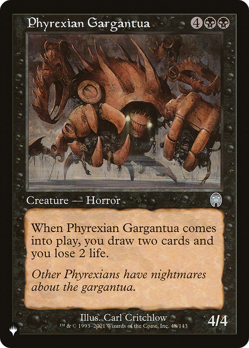 Phyrexian Gargantua (LIST-APC-48) - uncommon