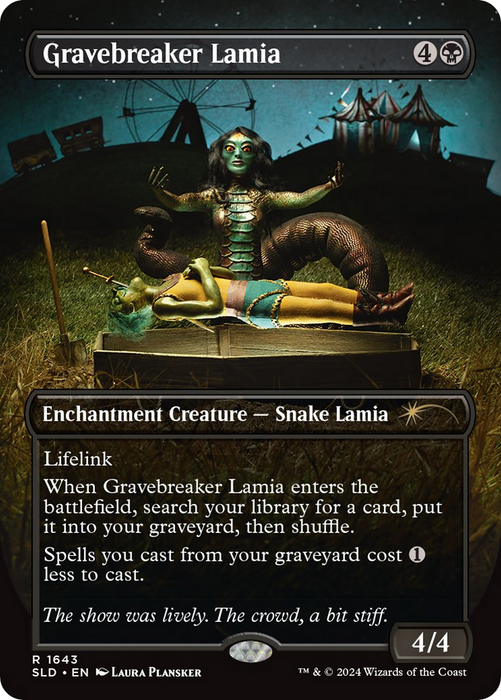 Gravebreaker Lamia (SLD-1643) - rare (Borderless)