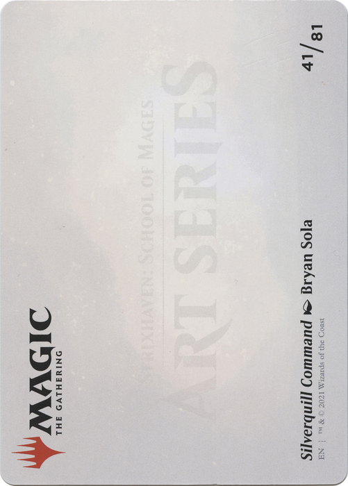 Silverquill Command // Silverquill Command (ASTX-041) - common (Borderless) - Foil