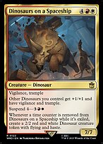 Dinosaurs on a Spaceship (WHO-122) - rare - Foil