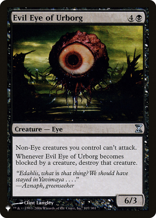 Evil Eye of Urborg (LIST-TSP-107) - uncommon