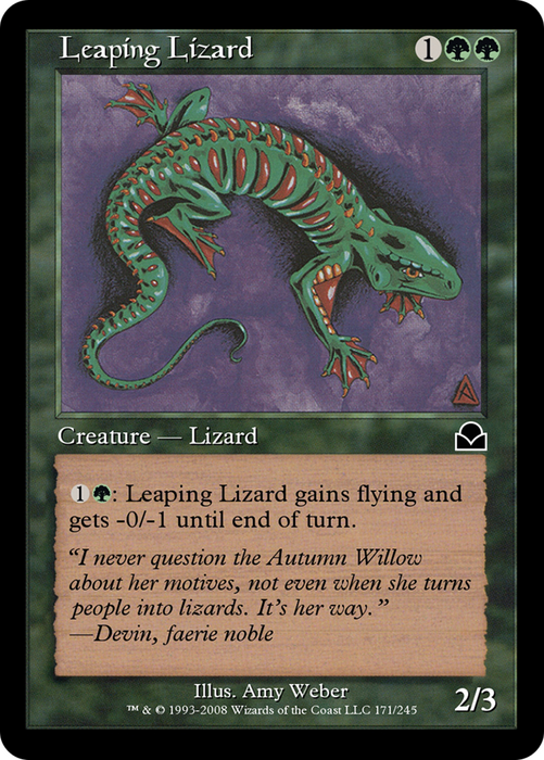 Leaping Lizard (ME2-171) - common - Foil