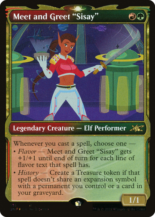Meet and Greet "Sisay" (UNF-515) - rare: (Showcase) - Foil