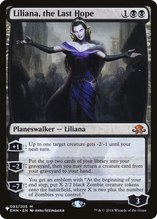 Liliana, the Last Hope (LIST-EMN-93) - mythic