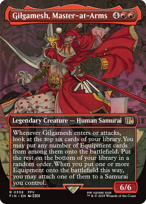 Gilgamesh, Master-at-Arms (FIN-338) - rare (Borderless) - Foil