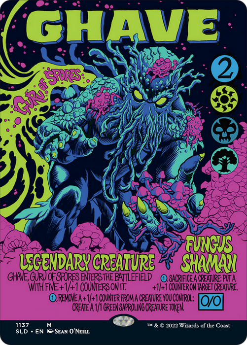 Ghave, Guru of Spores (SLD-1137) - mythic (Borderless)