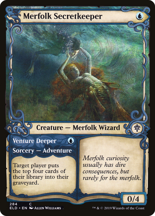 Merfolk Secretkeeper // Venture Deeper (ELD-284) - common: (Showcase)