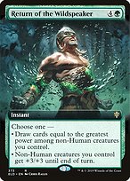 Return of the Wildspeaker (ELD-373) - rare: (Extended Art)