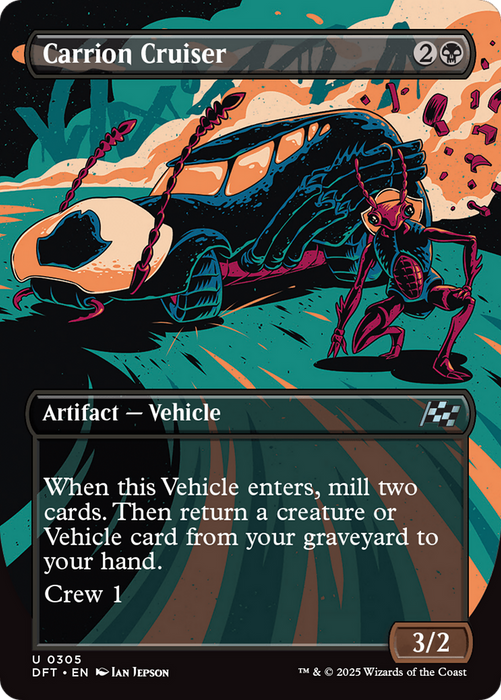 Carrion Cruiser (DFT-305) - uncommon (Borderless) - Foil
