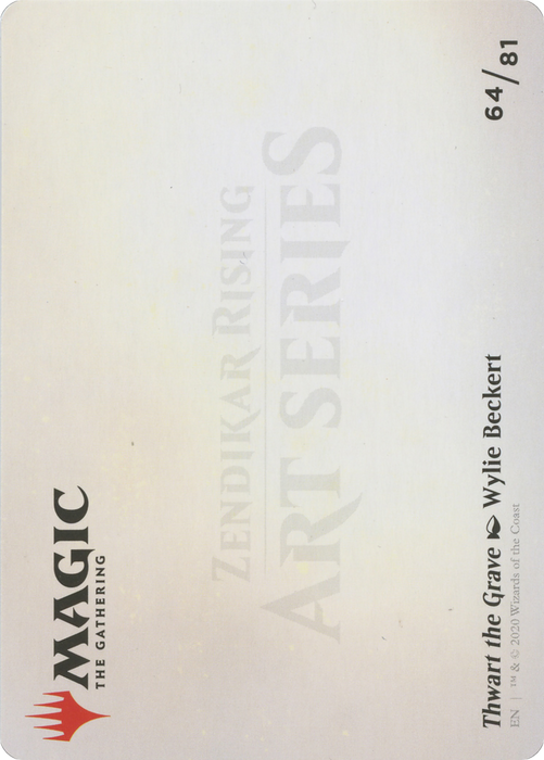 Thwart the Grave // Thwart the Grave (AZNR-064) - common (Borderless) - Foil