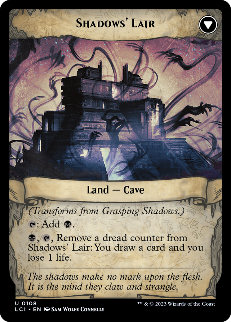 Grasping Shadows // Shadows' Lair (LCI-108) - uncommon