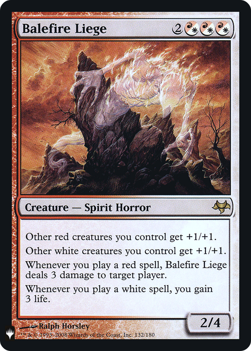 Balefire Liege (PLST-EVE-132) - rare - Foil