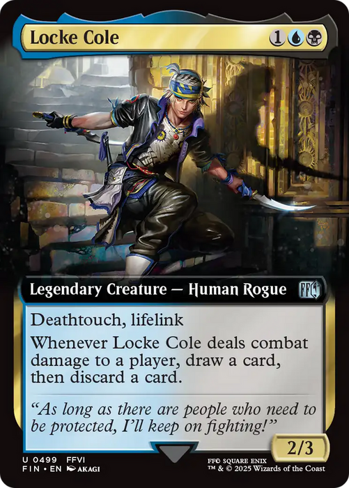 Locke Cole (FIN-499) - uncommon: (Extended Art)