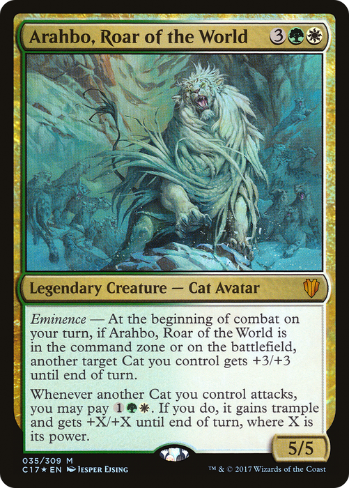 Arahbo, Roar of the World (C17-035) - mythic - Foil