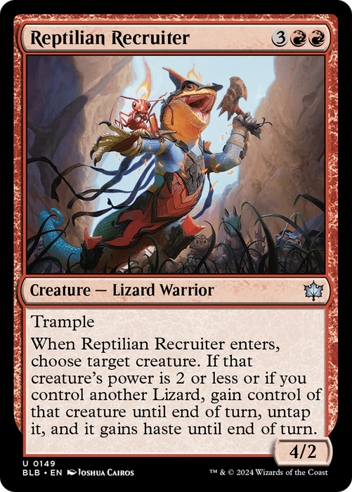 Reptilian Recruiter (BLB-149) - uncommon - Foil