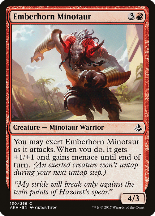 Emberhorn Minotaur (AKH-130) - common - Foil