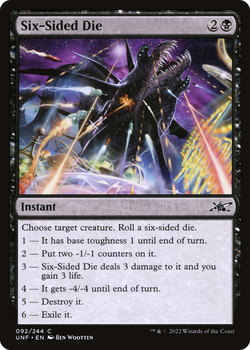 Six-Sided Die (UNF-092) - common - Foil