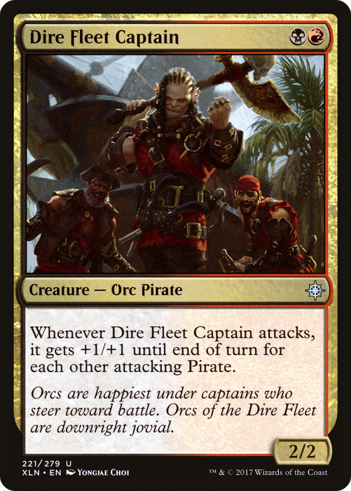 Dire Fleet Captain (XLN-221) - uncommon