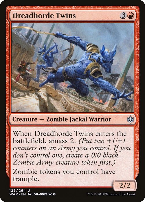 Dreadhorde Twins (WAR-126) - uncommon - Foil