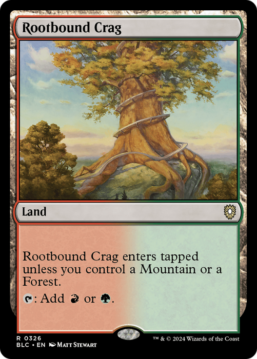 Rootbound Crag (BLC-326) - rare