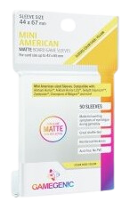 Protecteurs de cartes: Gamegenic Matte Mini American-Sized (paquet 50)