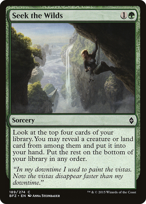 Seek the Wilds (BFZ-189) - common - Foil