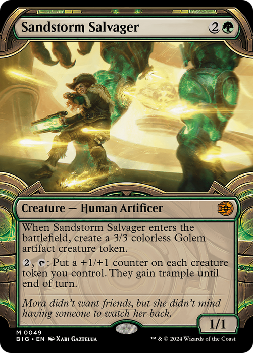 Sandstorm Salvager (BIG-049) - mythic: (Showcase) - Foil
