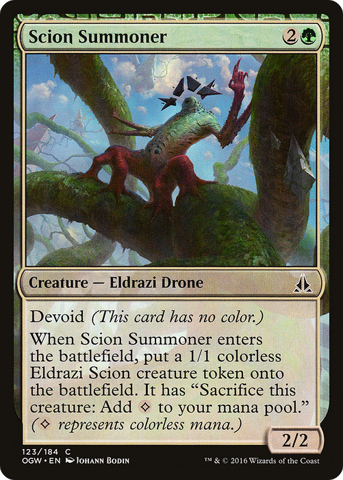 Scion Summoner (OGW-123) - common: (devoid) - Foil