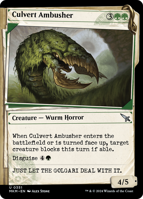 Culvert Ambusher (MKM-351) - uncommon: (Showcase) - Foil