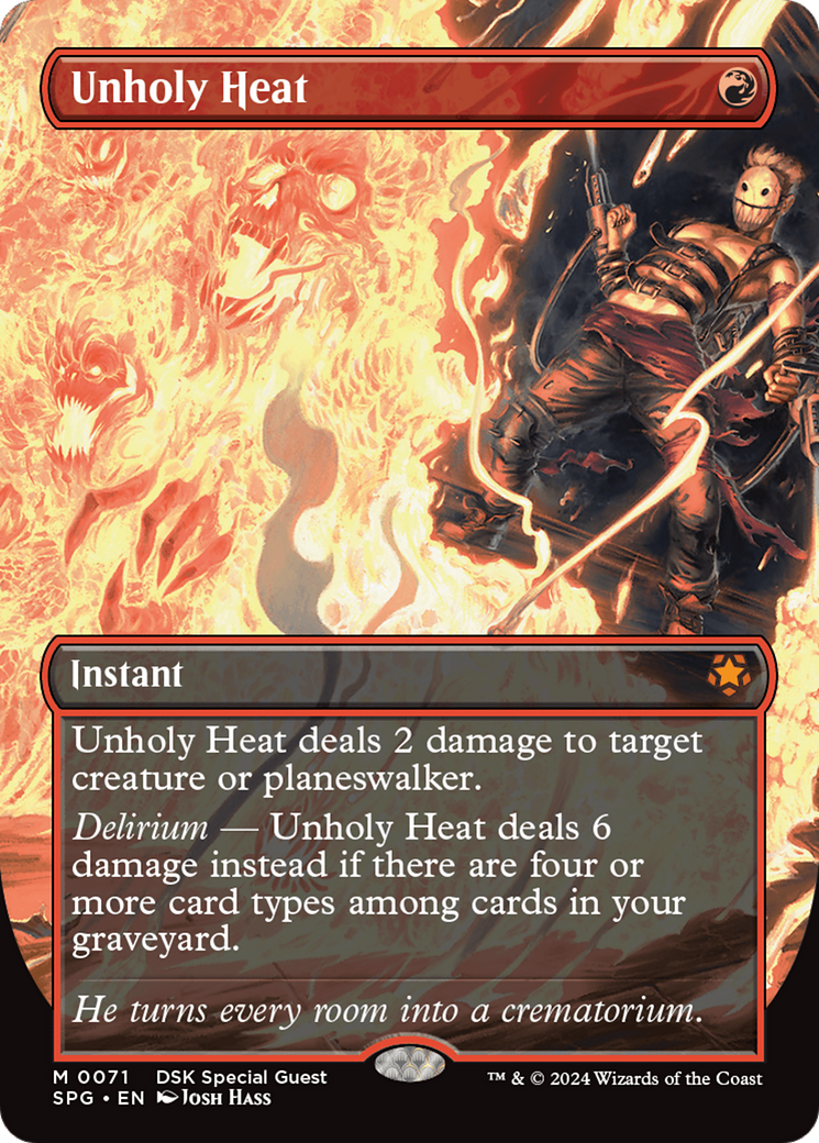 Unholy Heat (SPG-071) - mythic (Borderless)