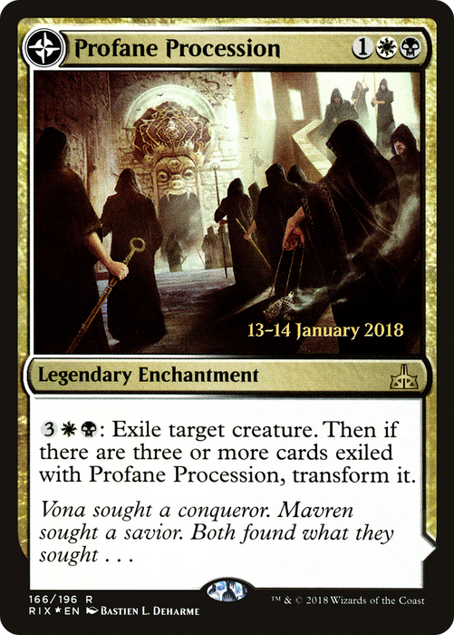 Profane Procession // Tomb of the Dusk Rose (PRE-166S) - rare: (compasslanddfc) - Foil