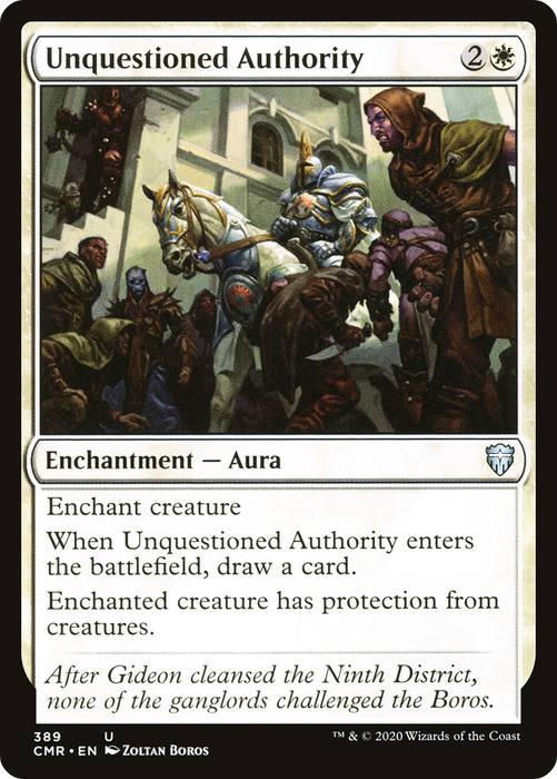 Unquestioned Authority (CMR-389) - uncommon