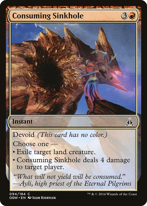 Consuming Sinkhole (OGW-094) - common: (devoid) - Foil