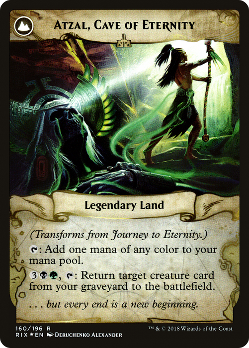 Journey to Eternity // Atzal, Cave of Eternity (PRE-160S) - rare: (compasslanddfc) - Foil