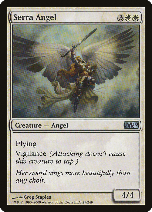 Serra Angel (M10-029) - uncommon - Foil