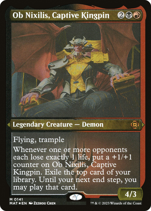 Ob Nixilis, Captive Kingpin (MAT-141) - mythic - Etched Foil