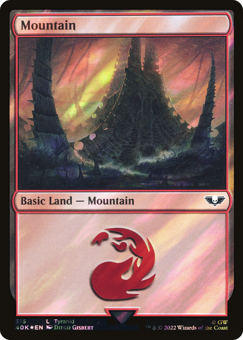 Mountain (40K-315★) - common - Foil