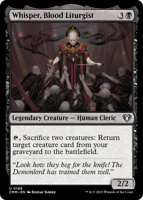 Whisper, Blood Liturgist (CMM-198) - uncommon - Foil