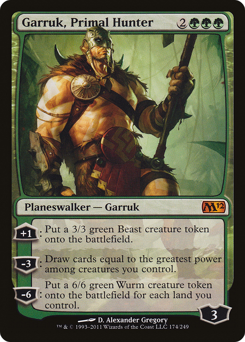 Garruk, Primal Hunter (M12-174) - mythic - Foil