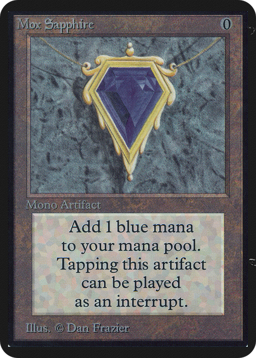 Mox Sapphire (LEA-265) - rare