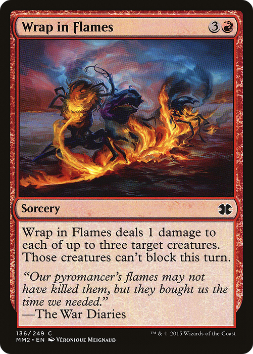 Wrap in Flames (MM2-136) - common - Foil