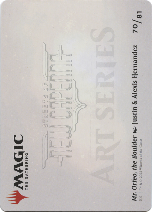 Mr. Orfeo, the Boulder // Mr. Orfeo, the Boulder (ASNC-070) - common (Borderless) - Foil