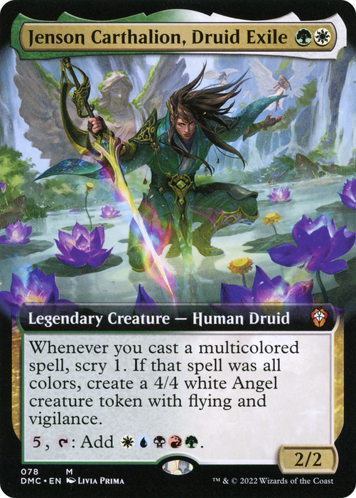 Jenson Carthalion, Druid Exile (DMC-078) - mythic: (Extended Art)