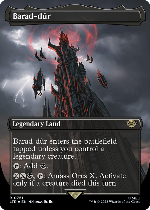 Barad-dûr (LTR-751) - rare (Borderless) - Foil