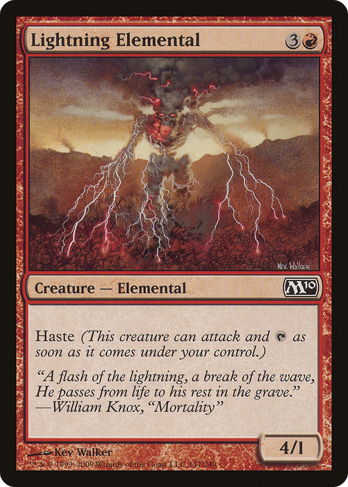 Lightning Elemental (M10-147) - common - Foil