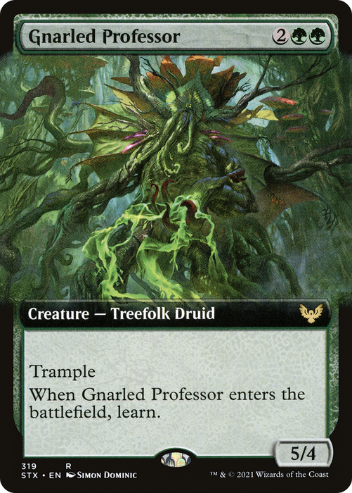 Gnarled Professor (STX-319) - rare: (Extended Art) - Foil