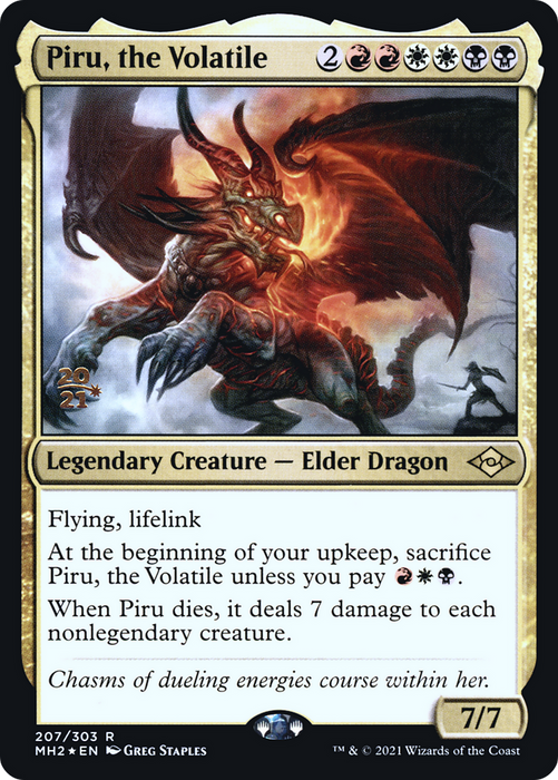 Piru, the Volatile (PRE-207S) - rare - Foil