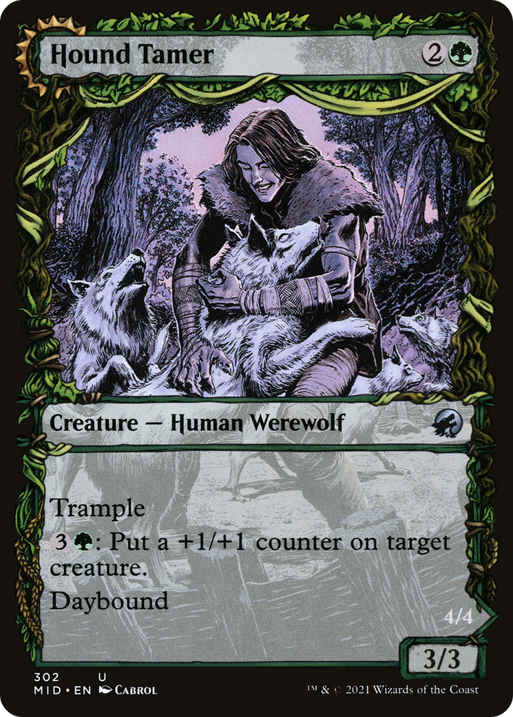 Hound Tamer // Untamed Pup (MID-302) - uncommon: (Showcase, Double Faced Transform)